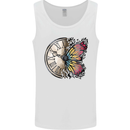 Butterfly Clock Mens Vest Tank Top White