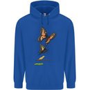 Butterfly Evolution Caterpillar Butterflies Childrens Kids Hoodie Royal Blue
