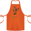 Butterfly Evolution Caterpillar Butterflies Cotton Apron 100% Organic Orange