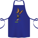 Butterfly Evolution Caterpillar Butterflies Cotton Apron 100% Organic Royal Blue
