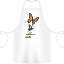Butterfly Evolution Caterpillar Butterflies Cotton Apron 100% Organic White
