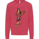 Butterfly Evolution Caterpillar Butterflies Kids Sweatshirt Jumper Heliconia