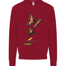 Butterfly Evolution Caterpillar Butterflies Kids Sweatshirt Jumper Red