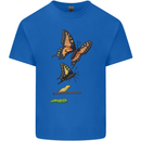Butterfly Evolution Caterpillar Butterflies Kids T-Shirt Childrens Royal Blue