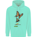 Butterfly Evolution Caterpillar Butterflies Mens 80% Cotton Hoodie Peppermint
