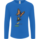 Butterfly Evolution Caterpillar Butterflies Mens Long Sleeve T-Shirt Royal Blue