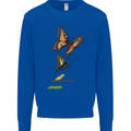 Butterfly Evolution Caterpillar Butterflies Mens Sweatshirt Jumper Royal Blue