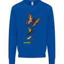 Butterfly Evolution Caterpillar Butterflies Mens Sweatshirt Jumper Royal Blue