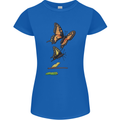 Butterfly Evolution Caterpillar Butterflies Womens Petite Cut T-Shirt Royal Blue