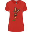 Butterfly Evolution Caterpillar Butterflies Womens Wider Cut T-Shirt Red