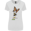 Butterfly Evolution Caterpillar Butterflies Womens Wider Cut T-Shirt White
