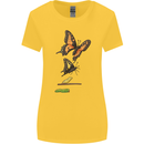 Butterfly Evolution Caterpillar Butterflies Womens Wider Cut T-Shirt Yellow