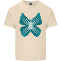 Butterfly Hands Mens Cotton T-Shirt Tee Top Natural