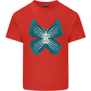 Butterfly Hands Mens Cotton T-Shirt Tee Top Red