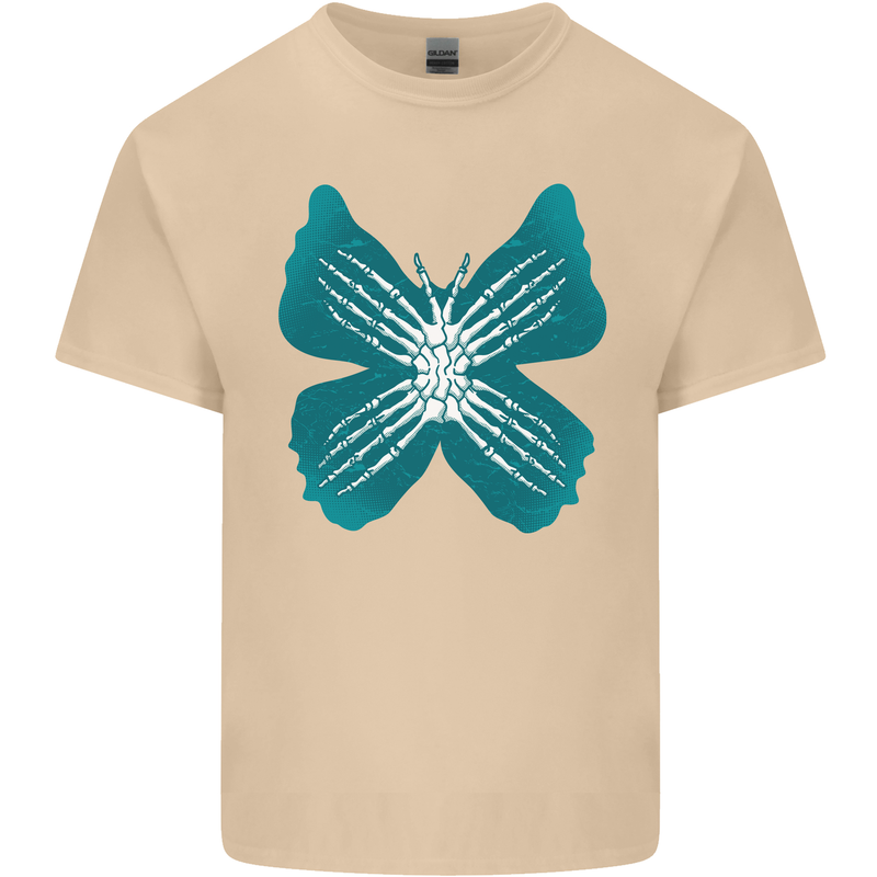 Butterfly Hands Mens Cotton T-Shirt Tee Top Sand