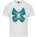 Butterfly Hands Mens Cotton T-Shirt Tee Top White