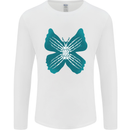 Butterfly Hands Mens Long Sleeve T-Shirt White