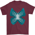 Butterfly Hands Mens T-Shirt 100% Cotton Maroon