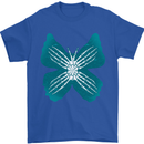 Butterfly Hands Mens T-Shirt 100% Cotton Royal Blue