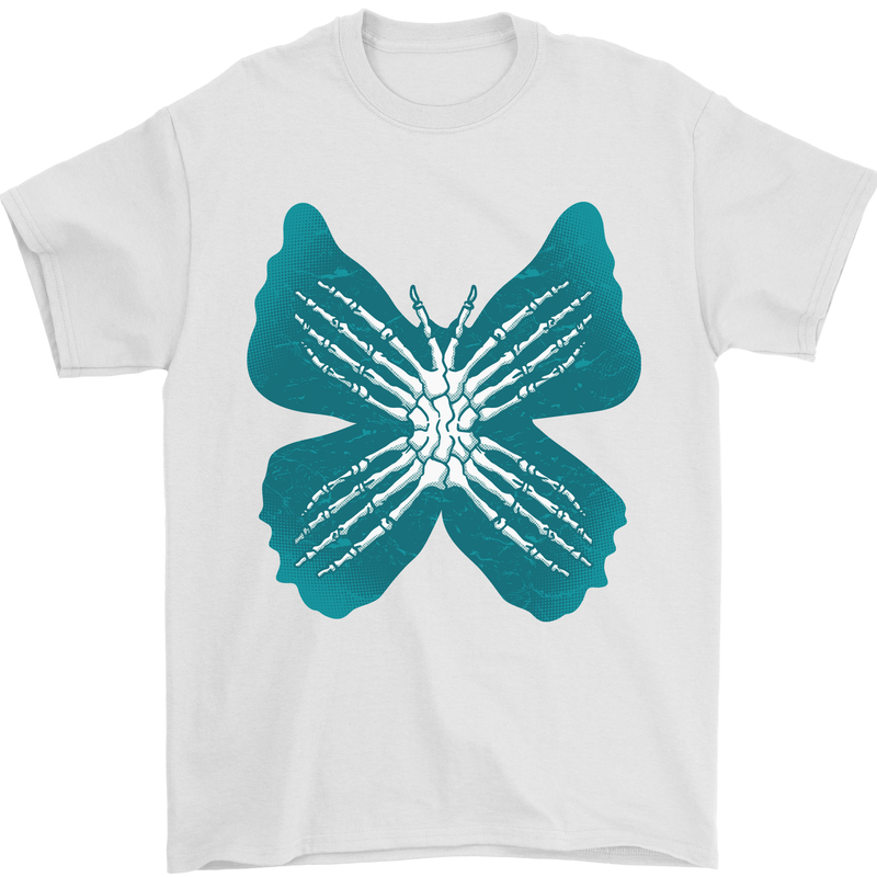 Butterfly Hands Mens T-Shirt 100% Cotton White