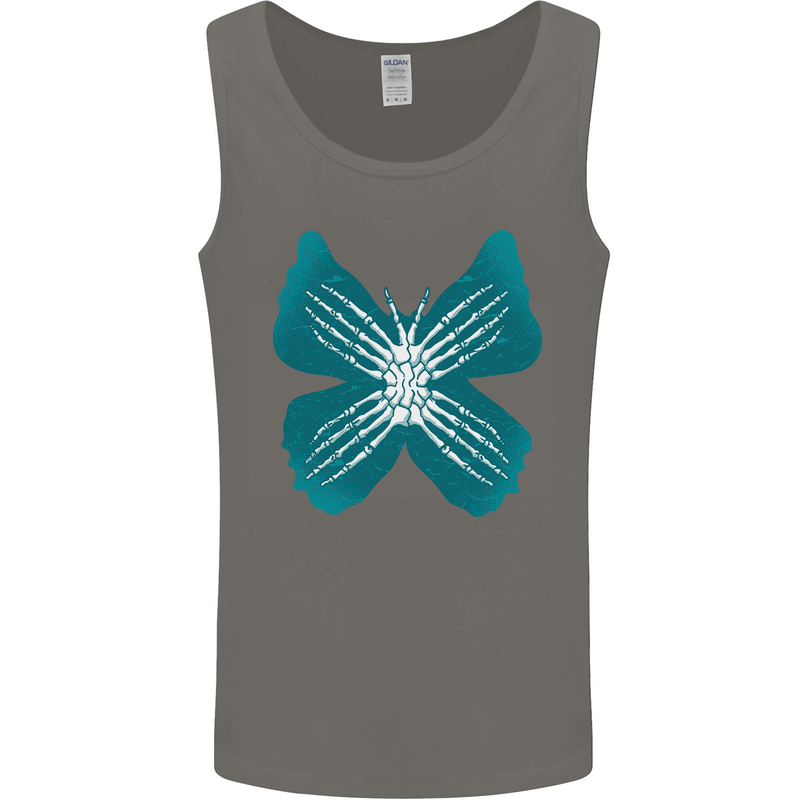 Butterfly Hands Mens Vest Tank Top Charcoal