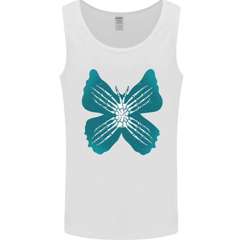 Butterfly Hands Mens Vest Tank Top White