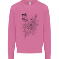 Butterfly & Flowers Mens Sweatshirt Jumper Azalea