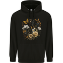 Butterfly and Flowers Nature Childrens Kids Hoodie Black