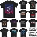 a group of t - shirts with different designs on them
