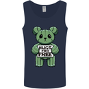 Cactus Bear Funny Hugs for Free Mens Vest Tank Top Navy Blue