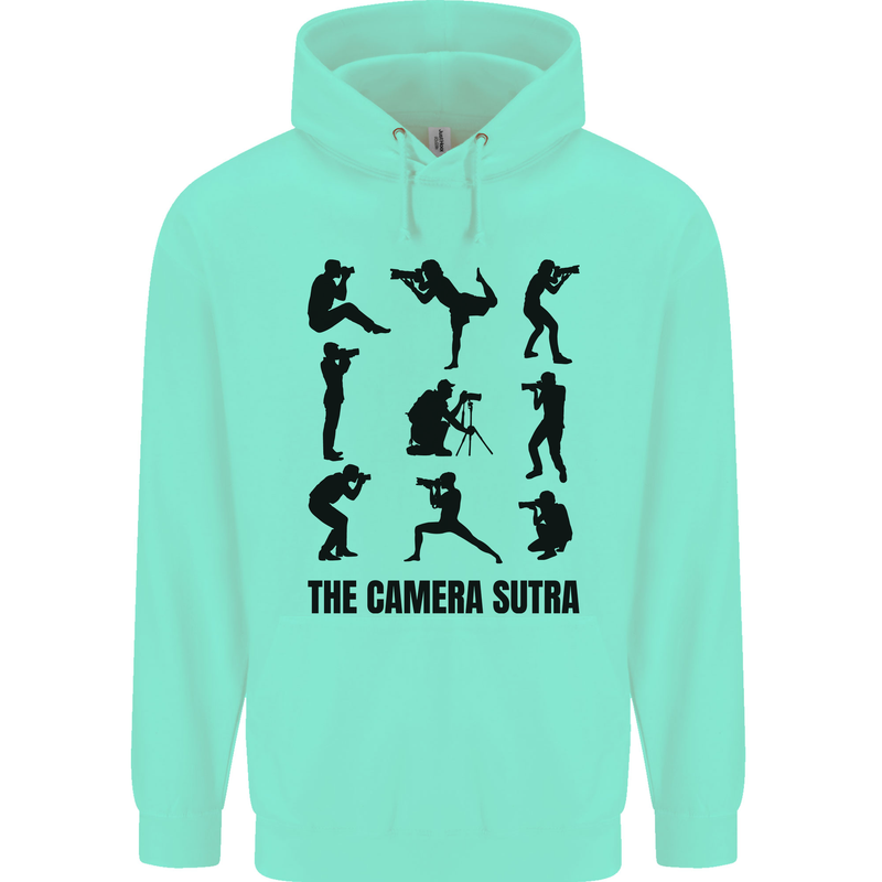 Camera Sutra Funny Photographer Photography Childrens Kids Hoodie Peppermint