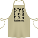 Camera Sutra Funny Photographer Photography Cotton Apron 100% Organic Khaki