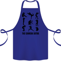 Camera Sutra Funny Photographer Photography Cotton Apron 100% Organic Royal Blue