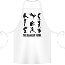 Camera Sutra Funny Photographer Photography Cotton Apron 100% Organic White