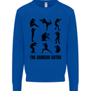 Camera Sutra Funny Photographer Photography Kids Sweatshirt Jumper Royal Blue