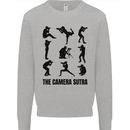 Camera Sutra Funny Photographer Photography Kids Sweatshirt Jumper Sports Grey