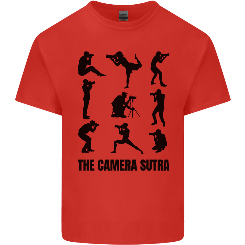 Camera Sutra Funny Photographer Photography Kids T-Shirt Childrens Red