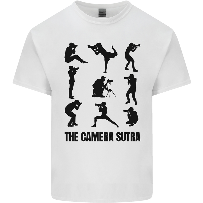 Camera Sutra Funny Photographer Photography Kids T-Shirt Childrens White