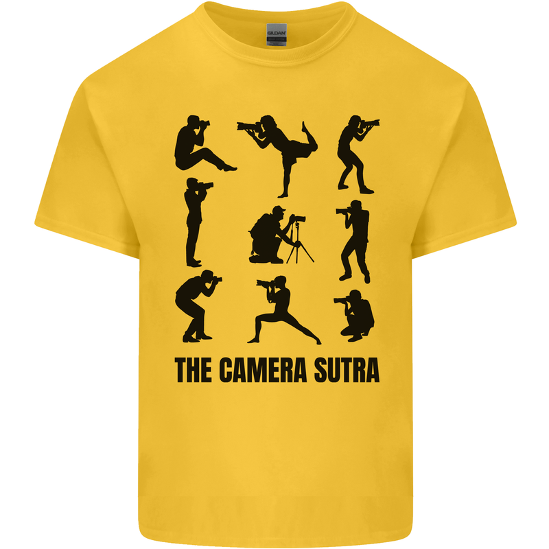 Camera Sutra Funny Photographer Photography Kids T-Shirt Childrens Yellow