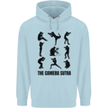Camera Sutra Funny Photographer Photography Mens 80% Cotton Hoodie Light Blue