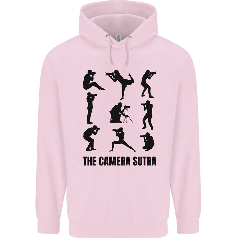Camera Sutra Funny Photographer Photography Mens 80% Cotton Hoodie Light Pink