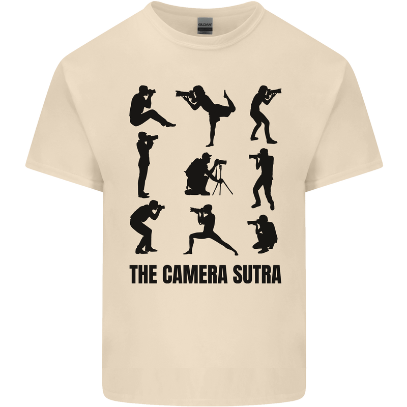Camera Sutra Funny Photographer Photography Mens Cotton T-Shirt Tee Top Natural