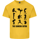 Camera Sutra Funny Photographer Photography Mens Cotton T-Shirt Tee Top Yellow