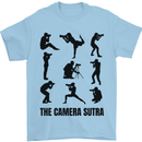 Camera Sutra Funny Photographer Photography Mens T-Shirt 100% Cotton Light Blue