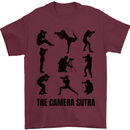 Camera Sutra Funny Photographer Photography Mens T-Shirt 100% Cotton Maroon