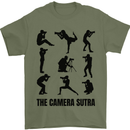 Camera Sutra Funny Photographer Photography Mens T-Shirt 100% Cotton Military Green