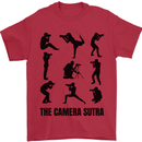 Camera Sutra Funny Photographer Photography Mens T-Shirt 100% Cotton Red
