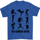 Camera Sutra Funny Photographer Photography Mens T-Shirt 100% Cotton Royal Blue