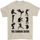 Camera Sutra Funny Photographer Photography Mens T-Shirt 100% Cotton Sand