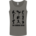 Camera Sutra Funny Photographer Photography Mens Vest Tank Top Charcoal